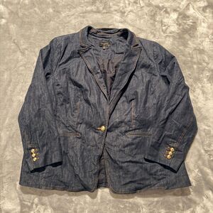 Talbots Denim Lined Blazer